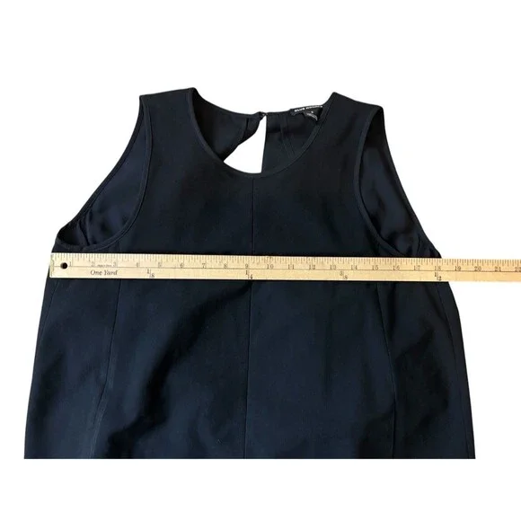 Club Monaco Sleeveless Straight Leg Jumpsuit Women's Size 0 Sheer Top w/Overlay - Picture 5 of 16